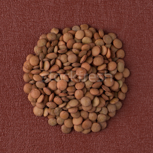 Circle of lentils Stock photo © homydesign