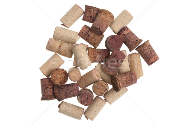 Stock photo: Used corks from bottles guilt