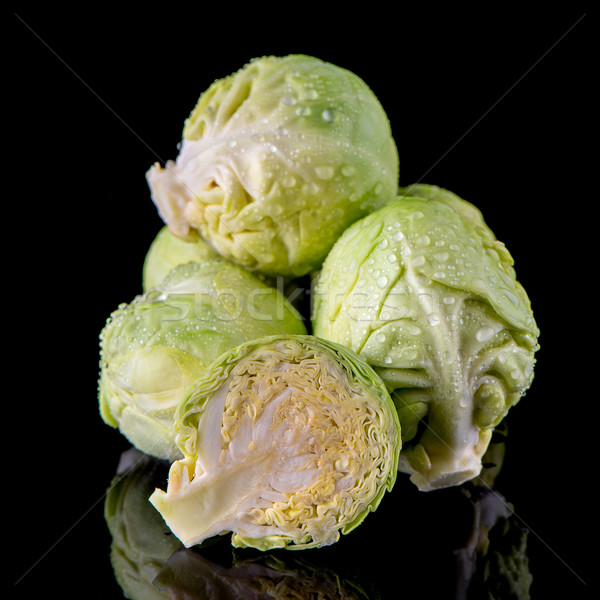 Fresh brussels sprouts Stock photo © homydesign