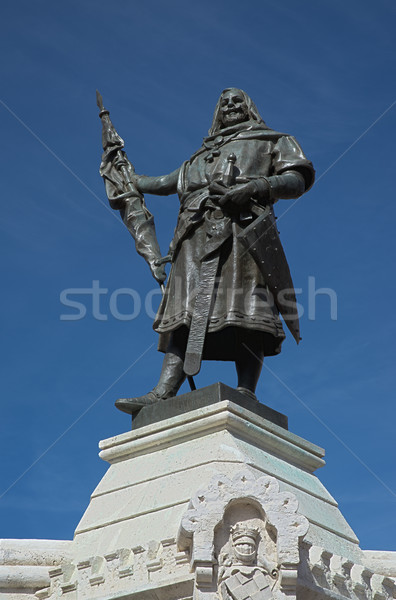 Count Pedro Ansurez statue Stock photo © homydesign