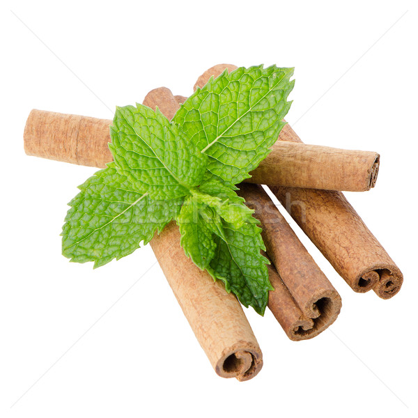 Cinnamon sticks Stock photo © homydesign