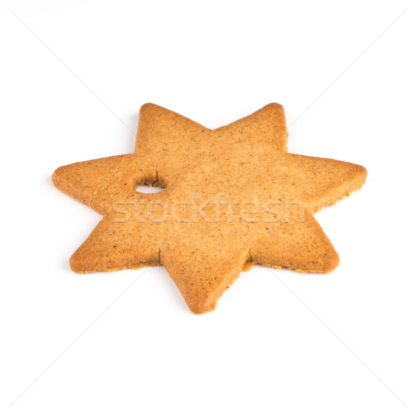 Christmas decoration: star shaped gingerbread  Stock photo © homydesign