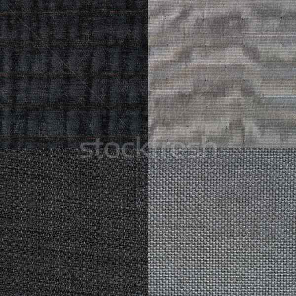Set of blue fabric samples Stock photo © homydesign