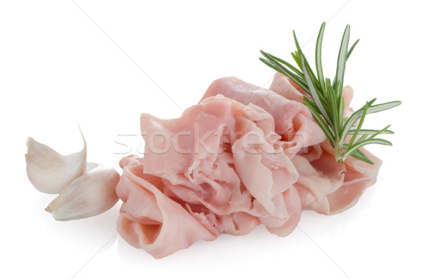 Fresh shaved ham Stock photo © homydesign