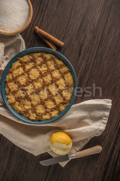 Aletria vermicelli pudding Stock photo © homydesign