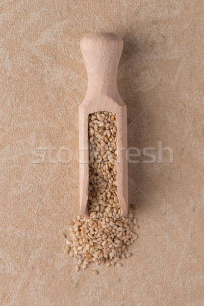 Circle of sesame seeds Stock photo © homydesign