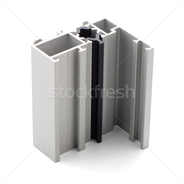 Alluminio profilo campione isolato bianco costruzione Foto d'archivio © homydesign