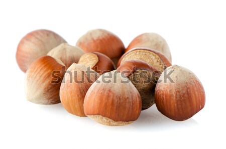Stock photo: Chocolate Bar with hazelnuts