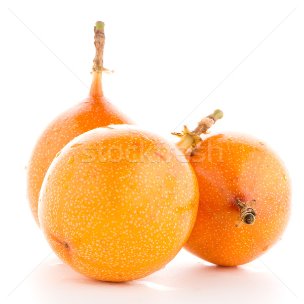 Paixão fruto comida laranja tropical amarelo Foto stock © homydesign