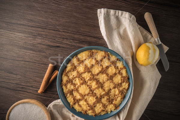 Aletria vermicelli pudding Stock photo © homydesign