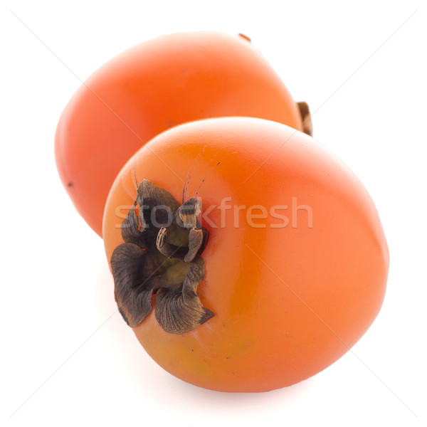 Persimmon vruchten witte natuur vruchten achtergrond Stockfoto © homydesign