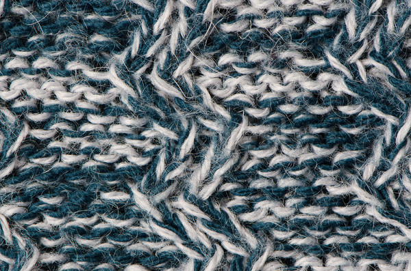 Wełniany tekstury tkaniny niebieski biały tle Zdjęcia stock © homydesign