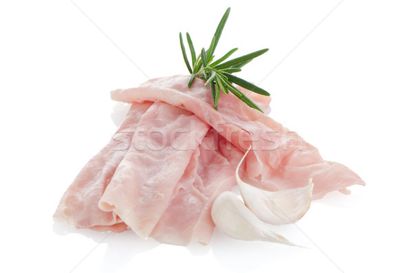 Fresh shaved ham Stock photo © homydesign