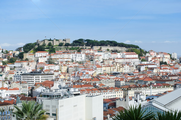 Panorama of Lisbon Stock photo © homydesign