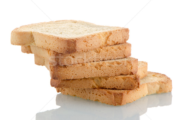 Golden brown toast Stock photo © homydesign