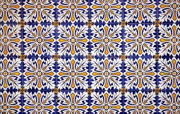 Vintage spanish style ceramic tiles Stock photo © homydesign