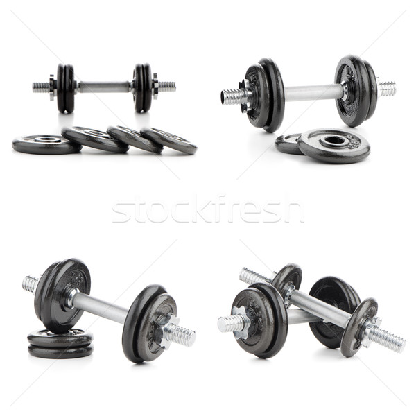 Dumbbell weights Stock photo © homydesign