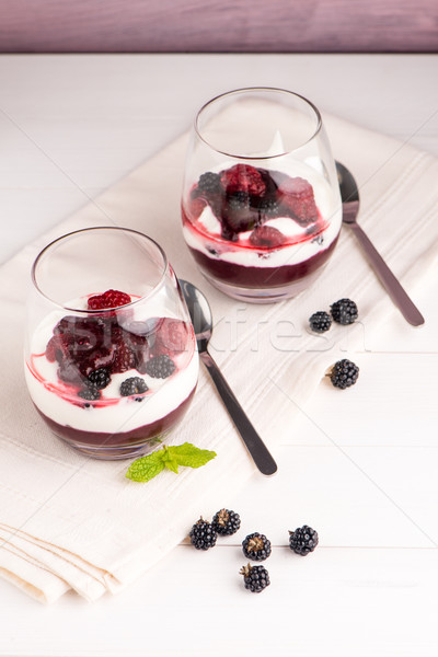 Yogurt desert Stock photo © homydesign