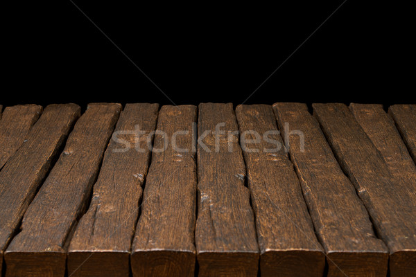 Wooden top and dark space  Stock photo © homydesign