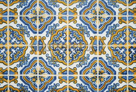 Portuguese glazed tiles 077 Stock photo © homydesign