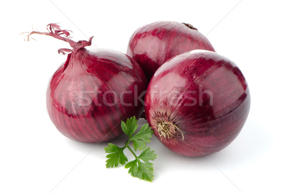 Red onions Stock photo © homydesign