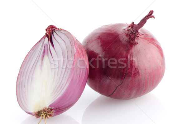 Red sliced onion Stock photo © homydesign