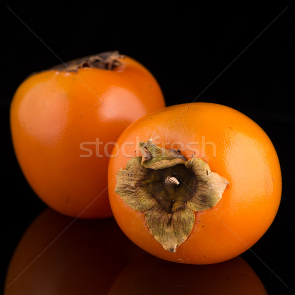 柿 果物 黒 自然 フルーツ 健康 ストックフォト © homydesign