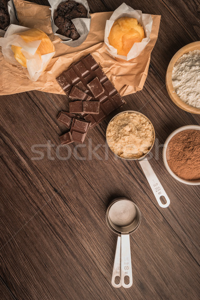 自製 鬆餅 巧克力 主料 光 商業照片 © homydesign
