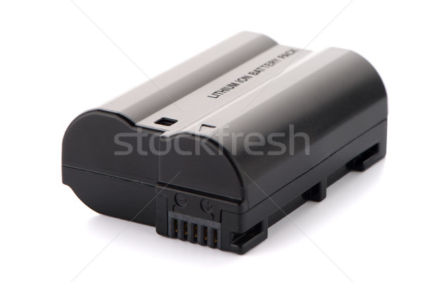 Kamery baterii opakowanie odizolowany biały energii Zdjęcia stock © homydesign