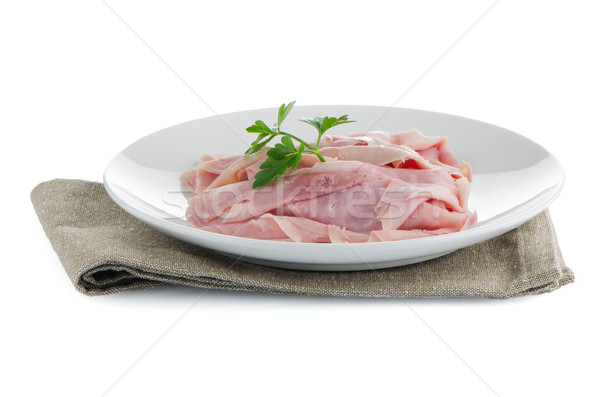 火腿 片 好吃 食品 白 粉紅色 商業照片 © homydesign