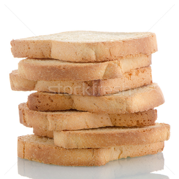 Golden brown toast Stock photo © homydesign