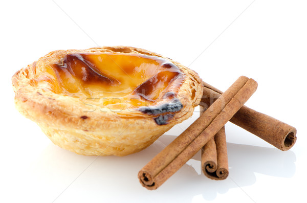 Stockfoto: Pastel · typisch · gebak · Lissabon · Portugal · geïsoleerd
