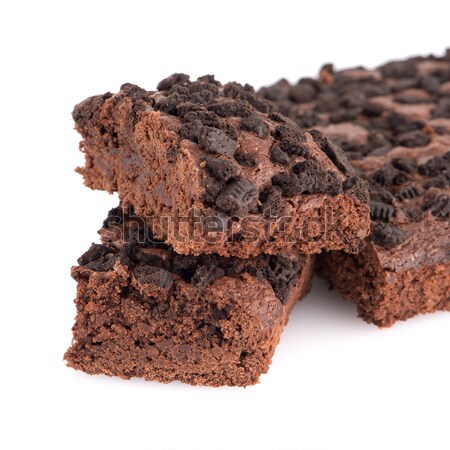 Chocolate brownies Stock photo © homydesign