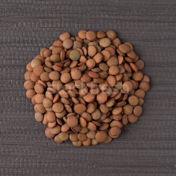 Circle of lentils Stock photo © homydesign