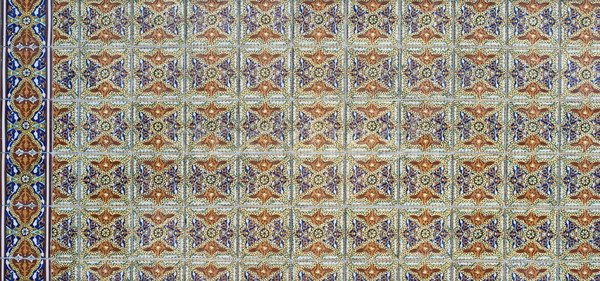 Stock photo: Portuguese glazed tiles 120