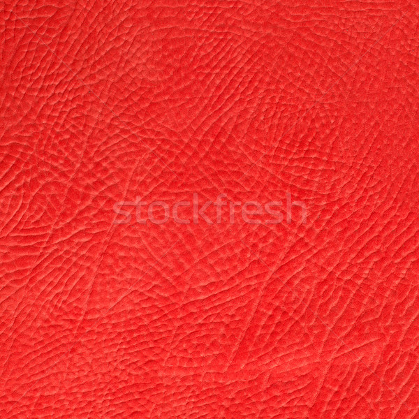 Stock photo: Red leather 
