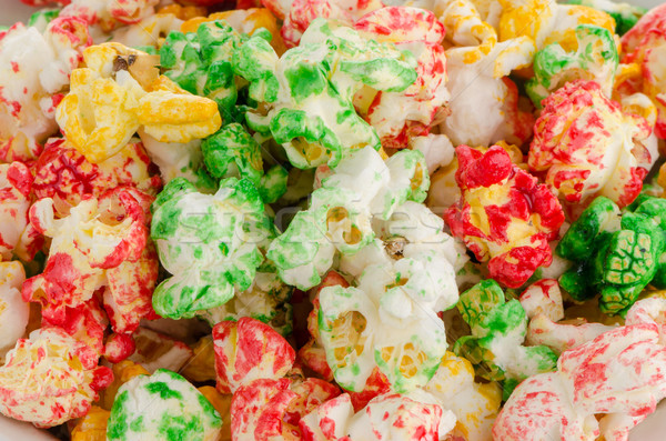 Popped  color kernels of pop corn snack Stock photo © homydesign