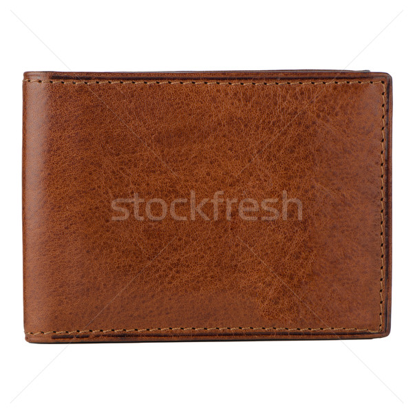 Brown leather wallet  Stock photo © homydesign