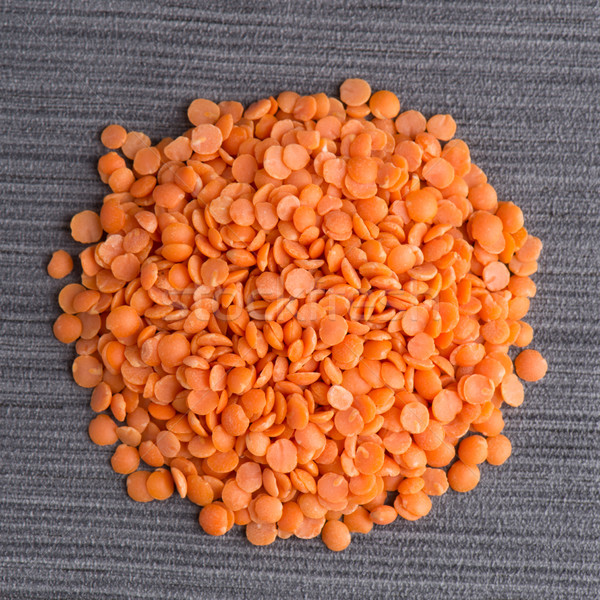Circle of peeled lentils Stock photo © homydesign