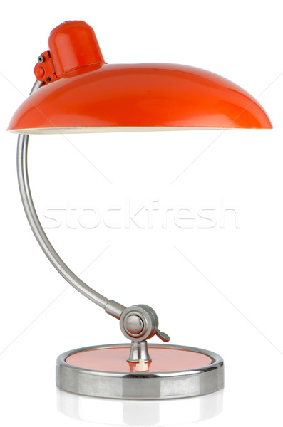 Retro orange table lamp Stock photo © homydesign