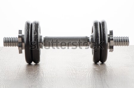 Dumbbell weights Stock photo © homydesign