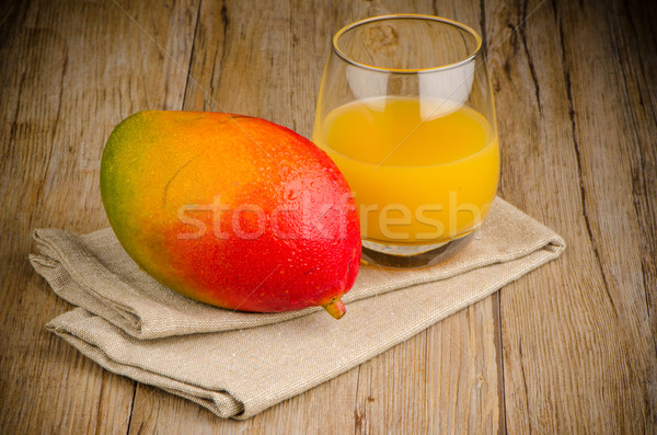 Fresche mango succo frutta alimentare bere Foto d'archivio © homydesign