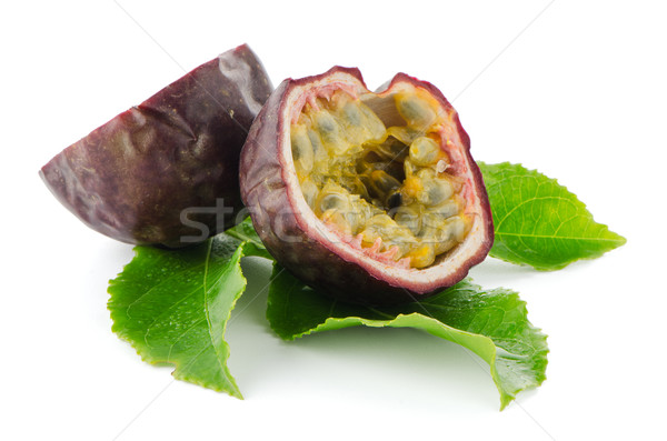 Fresh passion fruit Stock photo © homydesign