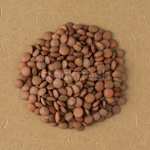 Circle of lentils Stock photo © homydesign