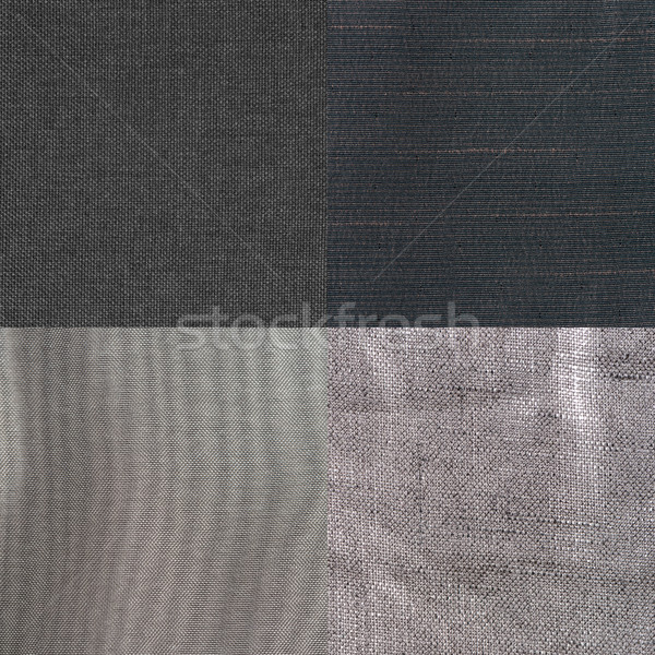 Set of blue fabric samples Stock photo © homydesign