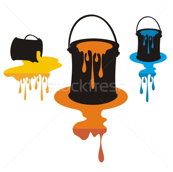 Ink Drops and Paintboxes Stock photo © HouseBrasil