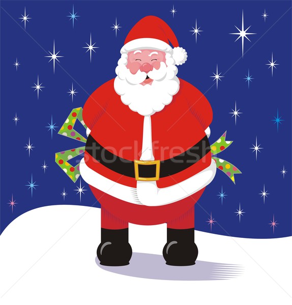 Odgadnąć dar Święty mikołaj ukrywanie zaskakujący christmas Zdjęcia stock © HouseBrasil