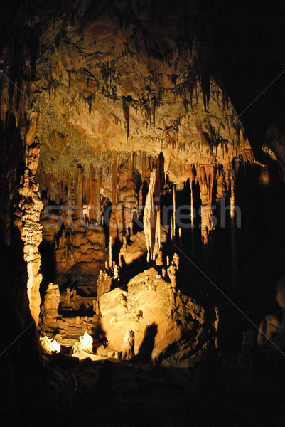 Barlang dekoráció nagy szám fenséges víz Stock fotó © hraska