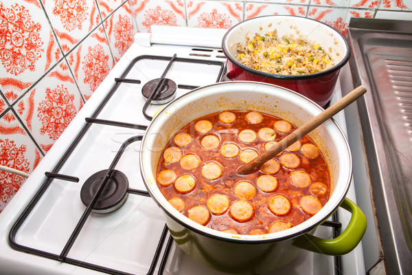 Peasant lunch Stock photo © hraska