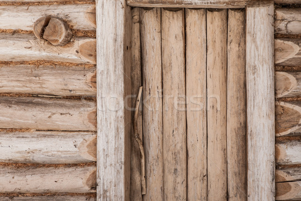 Stockfoto: Houten · schuur · deuren · oude · traditioneel · boom